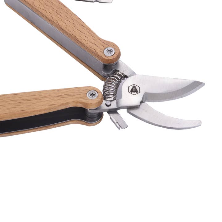 Laguiole - Wholesale Garden Tool - 12-in-1 Multifunction Pruner in Beech Wood4