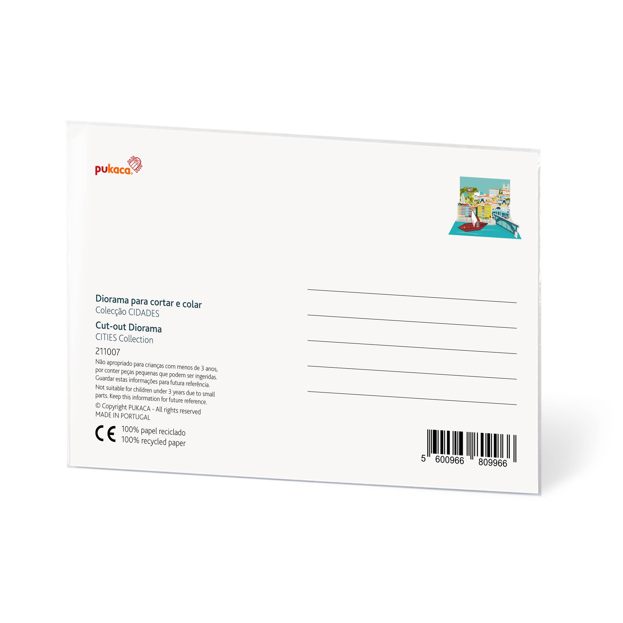 pukaca - Vente Kit de bricolage - Carte Diorama de Porto4