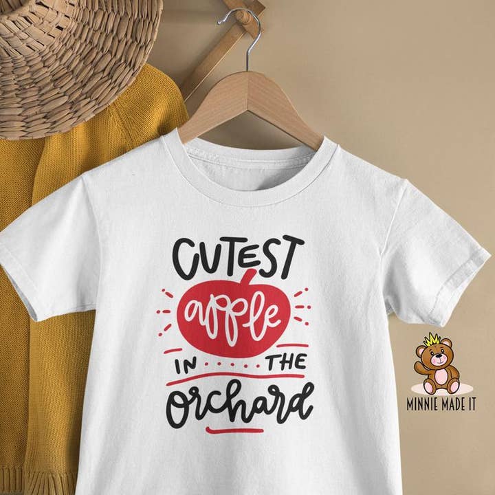Cutest Apple In The Orchard Toddler Shirt for wholesale by Minnie Made It