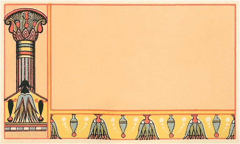 Found Image Press - Vente Aimants - Aimant BR-26 Motifs de Fresques Crétoises0