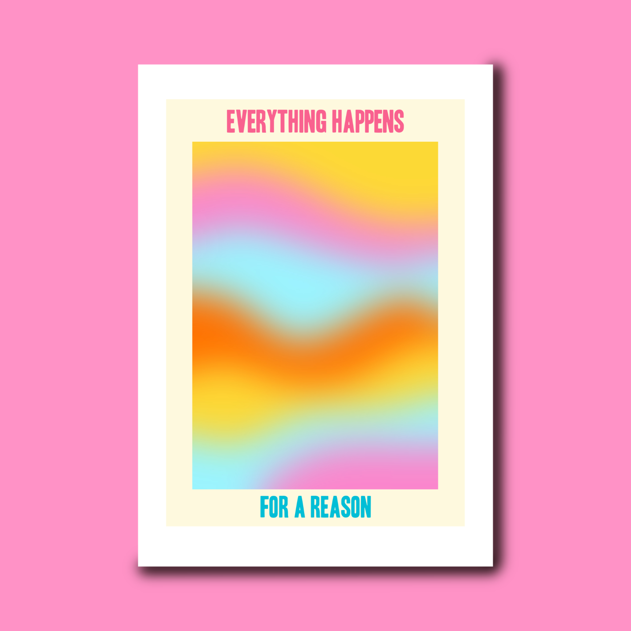 Howrad Studios - Wholesale Art Print - Everything happens for a reason1