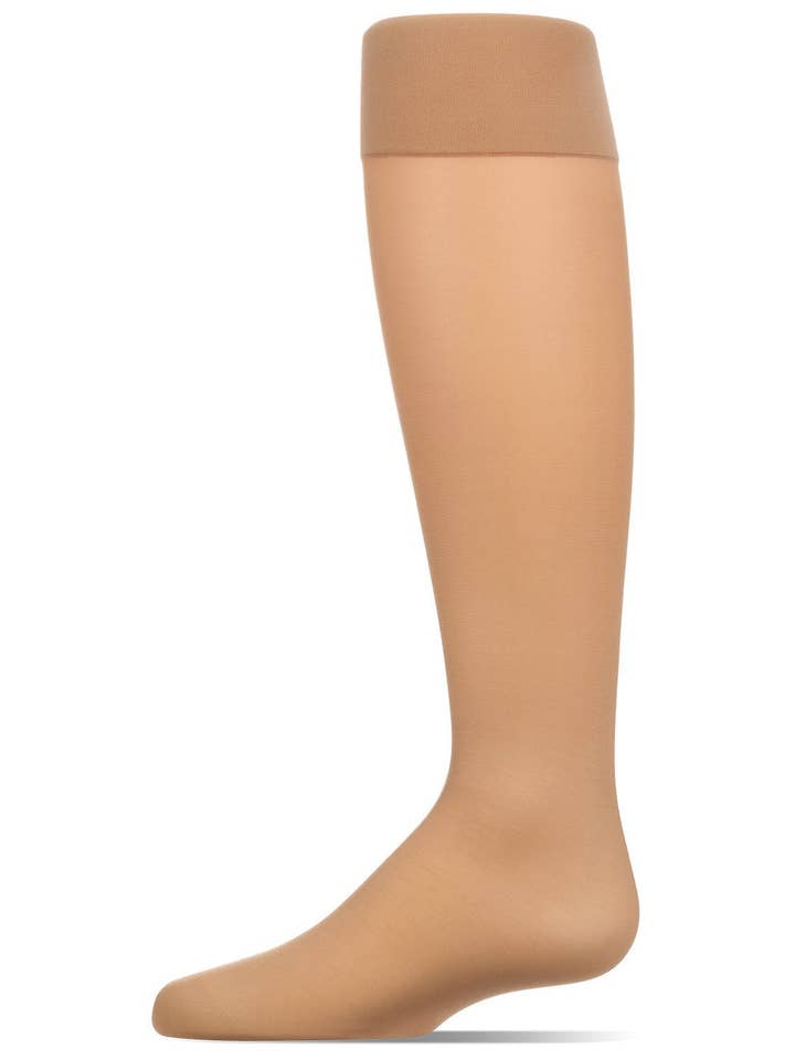 Calcetines hasta la rodilla de mujer de 30 deniers, sedosos y transparentes. para venta al por mayor de Infinity Classics International Inc.
