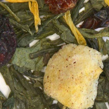 Thé vert aux bleuets et à la pêche (4 tailles) pour la vente par The Grateful Tea Co