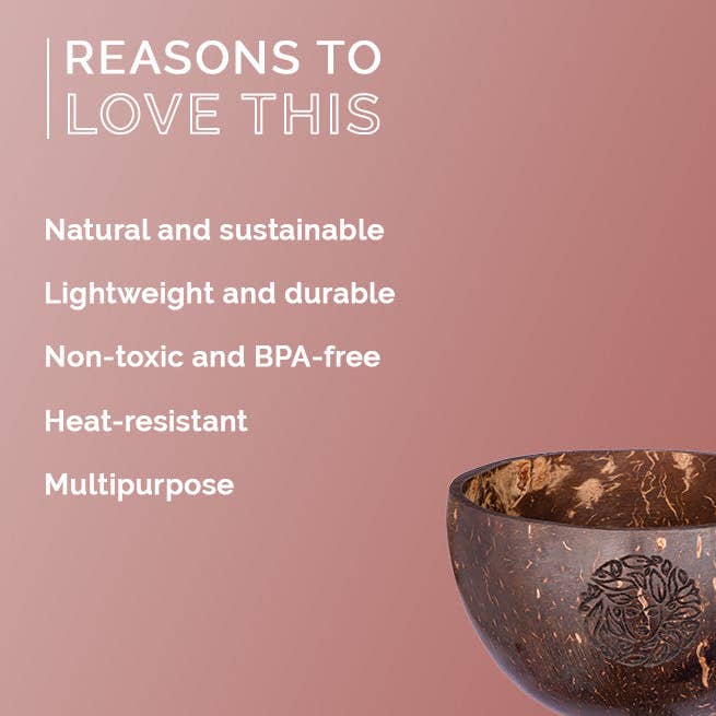 Global Beauty Secrets - Wholesale Decoratief bord/schotel/kom - Wellness Bowl met natuurlijke kokosnoot3