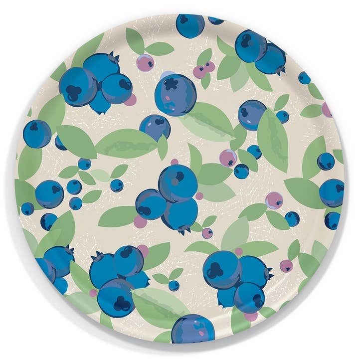 Blueberries Serving Trays by Eva-Lea Designs for wholesale by Trays4Us