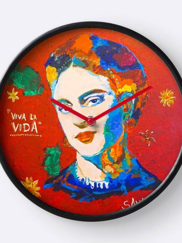 Frida Kahlo, Mexico, schilder. Kunst, drukwerk, klok voor wholesale door SAVAQ