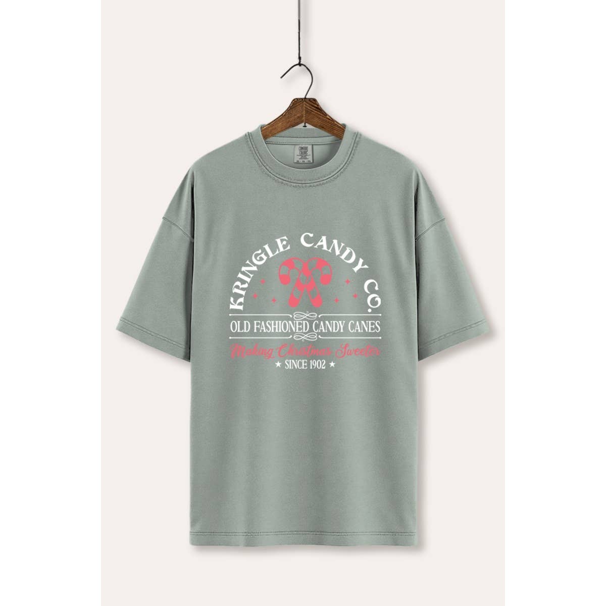 STARCHIS - Wholesale T-Shirt (Graphic) - Women's - CHRISTMAS CANDY CANE GRAPHIC COMFORT T-SHIRT IN WHITE9