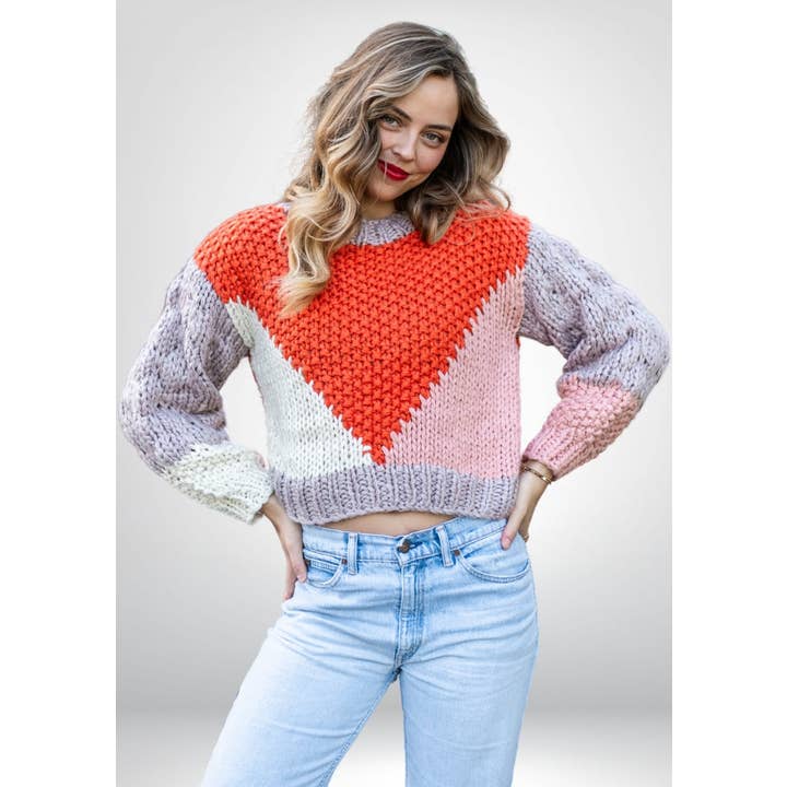 Hyams Handmade Jumper | Orange for wholesale by Stellino