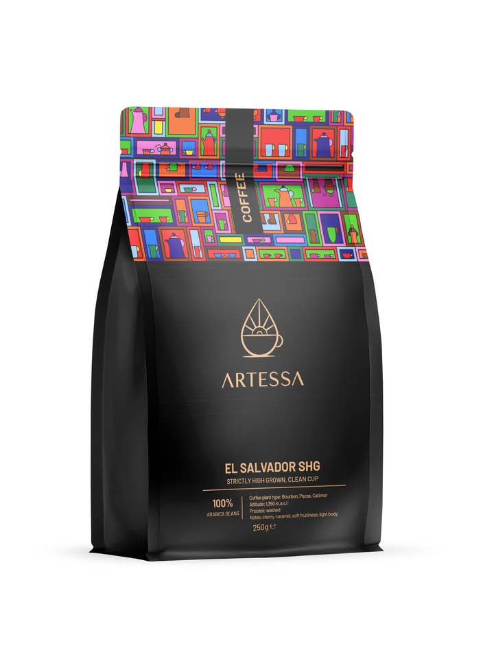 Café Arabica SHG 1kg du Salvador pour la vente par Artessa