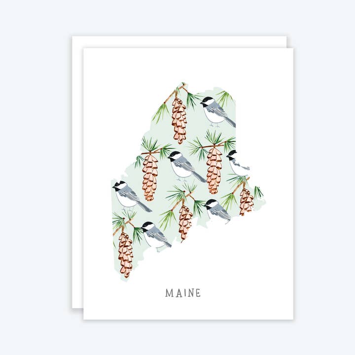 Maine State hälsningskort för wholesale av MARISAMADE