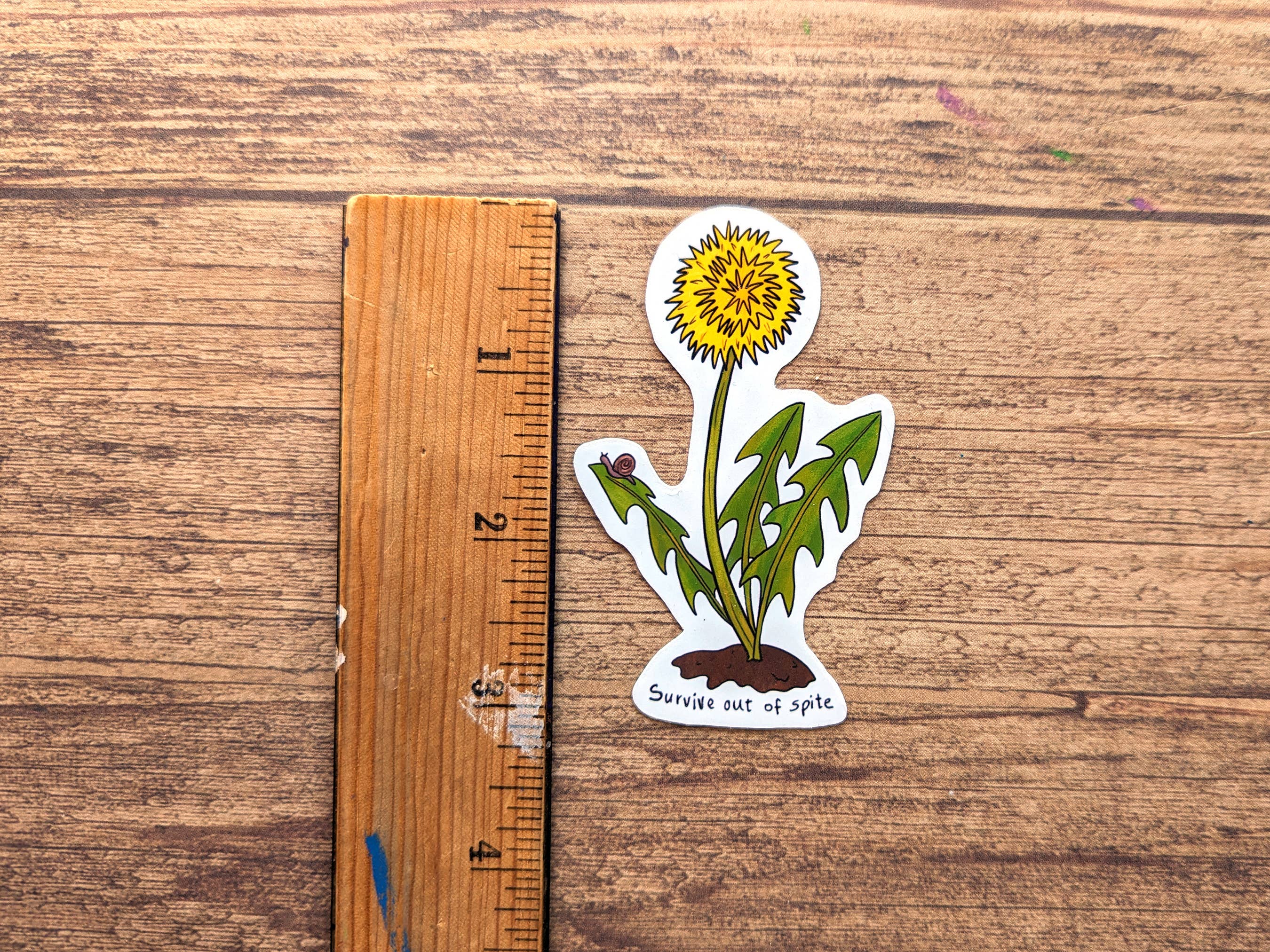 Proper Wolf - Wholesale Sticker - Survive Out Of Spite Dandelion Vinyl Sticker Decal2
