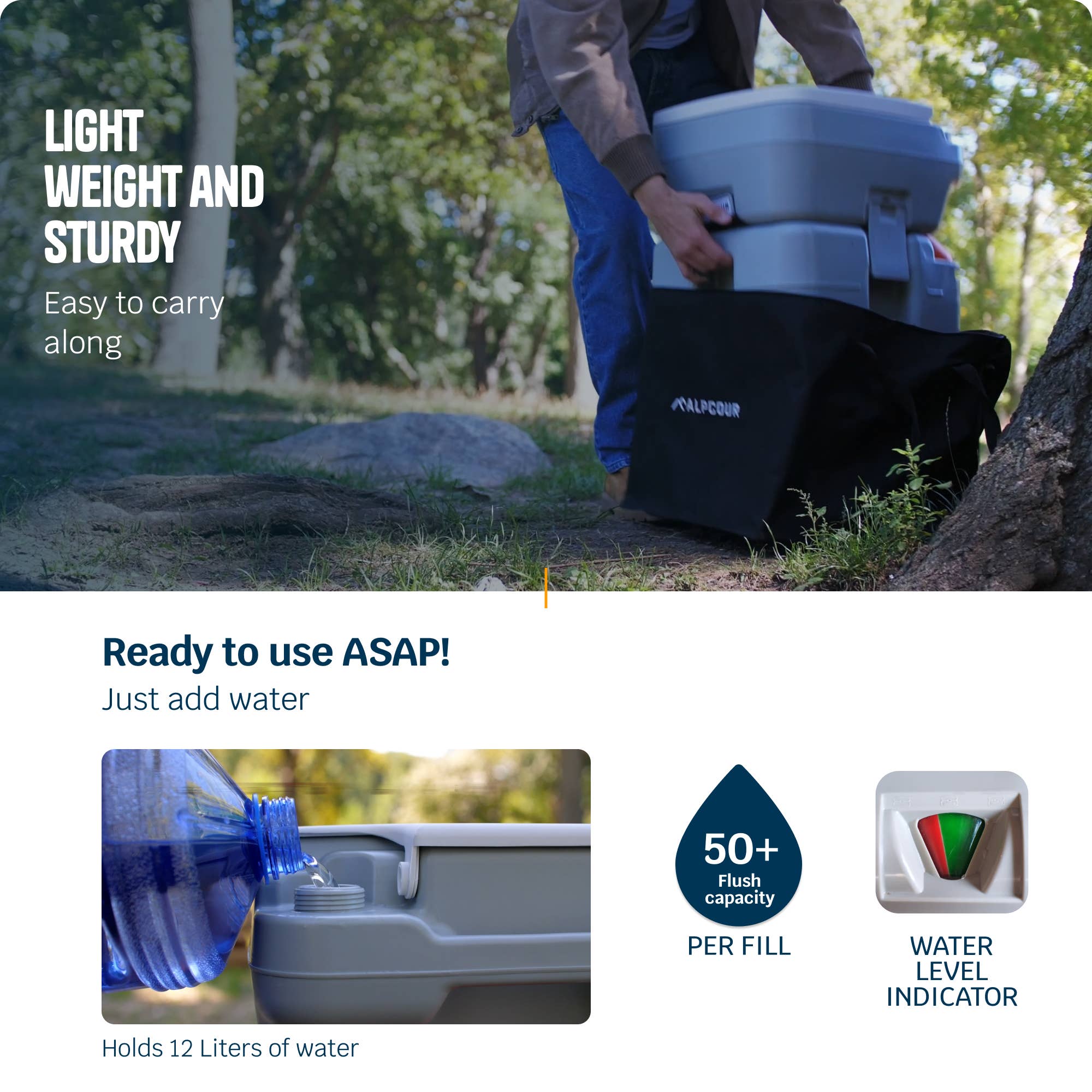 Alpcour – wholesale Bathroom accessory set – Alpcour Portable Toilet2