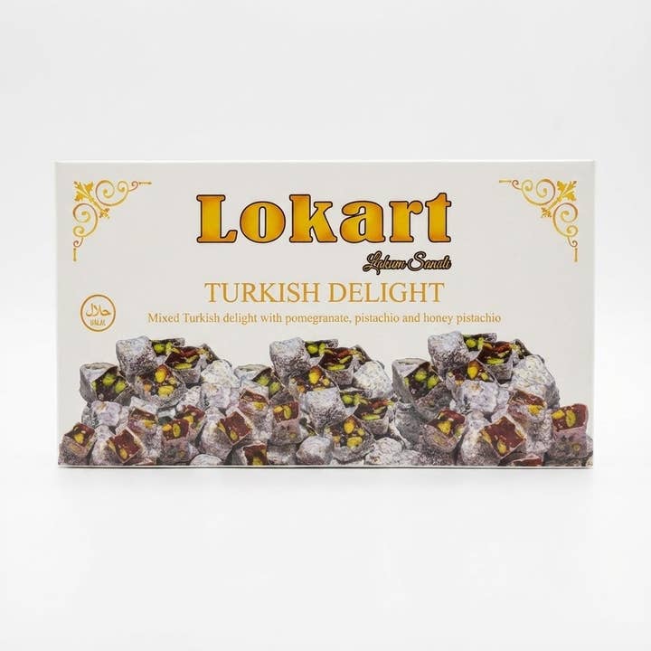 Lokart Gourmet Loukoum Turc Assorti à la Pistache d'Antep Doublement Rôtie, 400g pour la vente par Aladdin