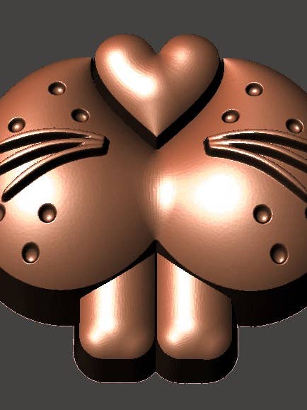 Bunny Face Bath Bomb Mould for wholesale by BBHP Moulds