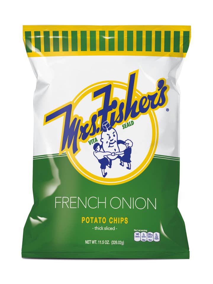 Mrs. Fisher's Chipites de pommes de terre à l'oignon français pour la vente par Mrs. Fisher's Potato Chips