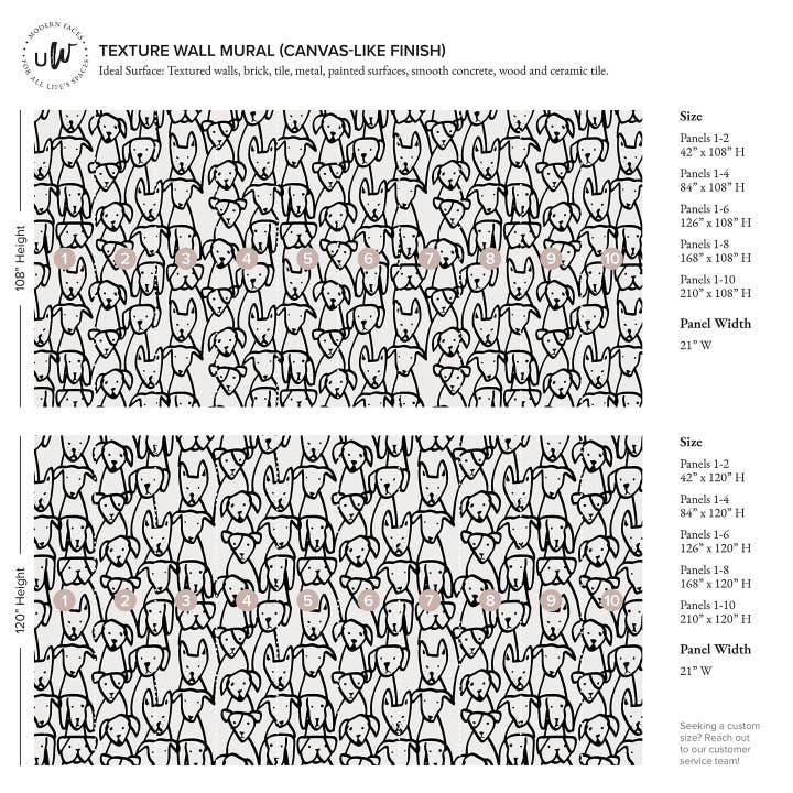 Urbanwalls - Wholesale Wallpaper - Puppy Mural1