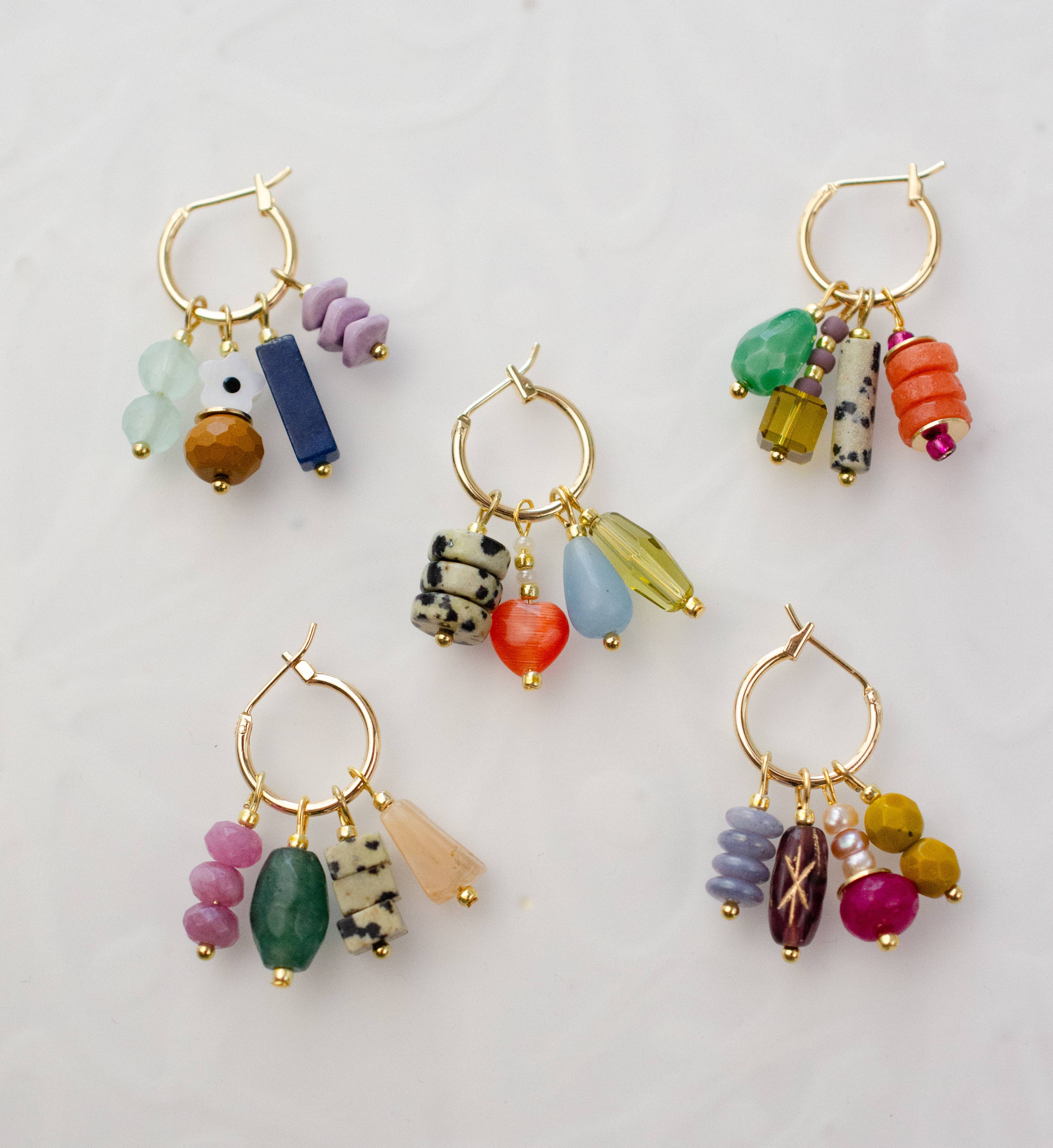 Jill Makes - Venta al por mayor Pendientes colgantes - Pendientes con Encanto Rhea Mix and Match6