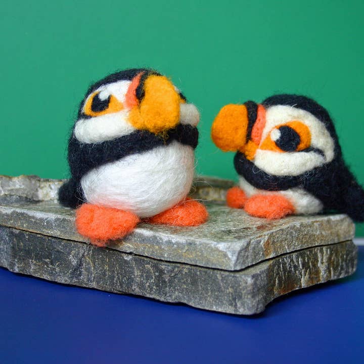Puffin Pinguïn Naaldviltpakket voor wholesale door Nola Fiber Creations