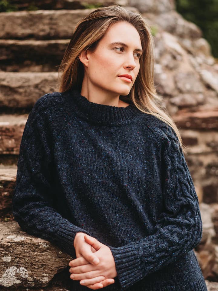 Maglione Glyde Kintyre per la vendita all'ingrosso da parte di Knitted in Edinburgh