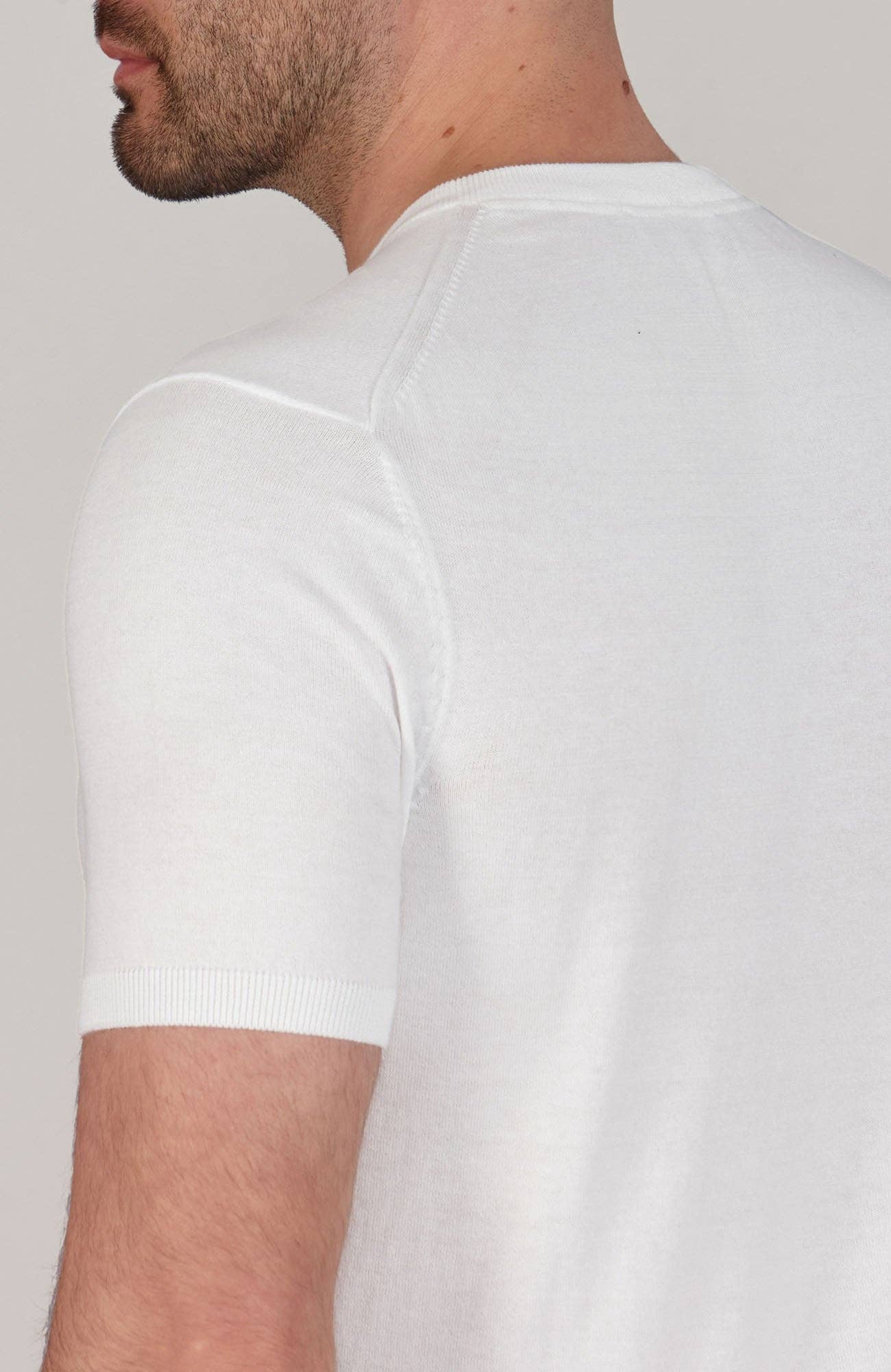 Paul James Knitwear - Wholesale T-Shirt - Men's - Mens Ultra Fine Cotton Knitted T-Shirt29