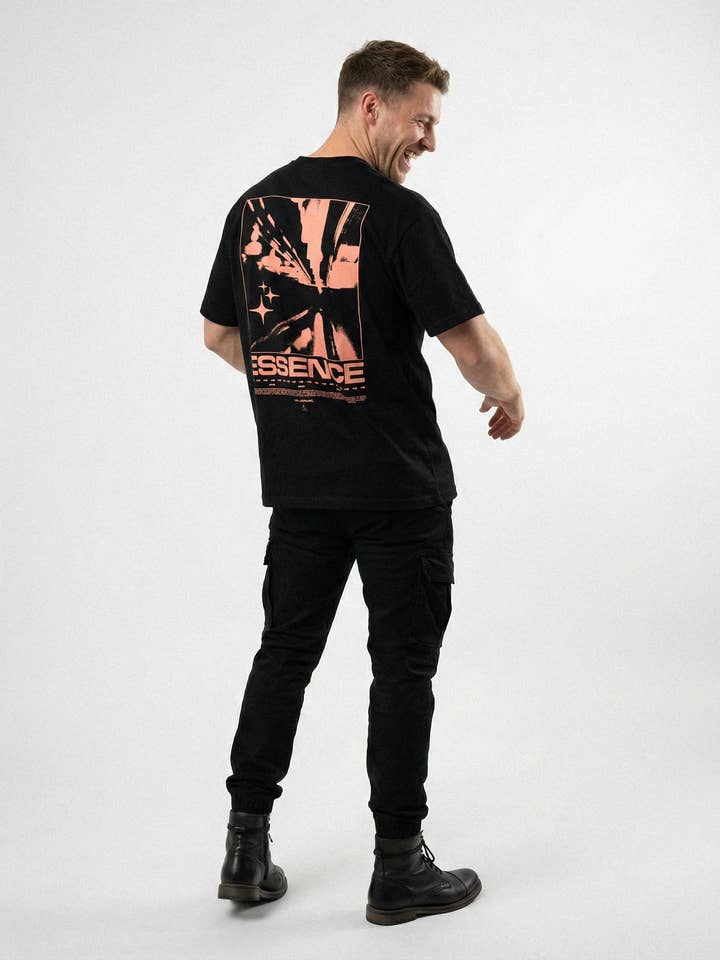 LGK Dark Essence T-shirt Black for wholesale by LGK APPAREL GLOBAL