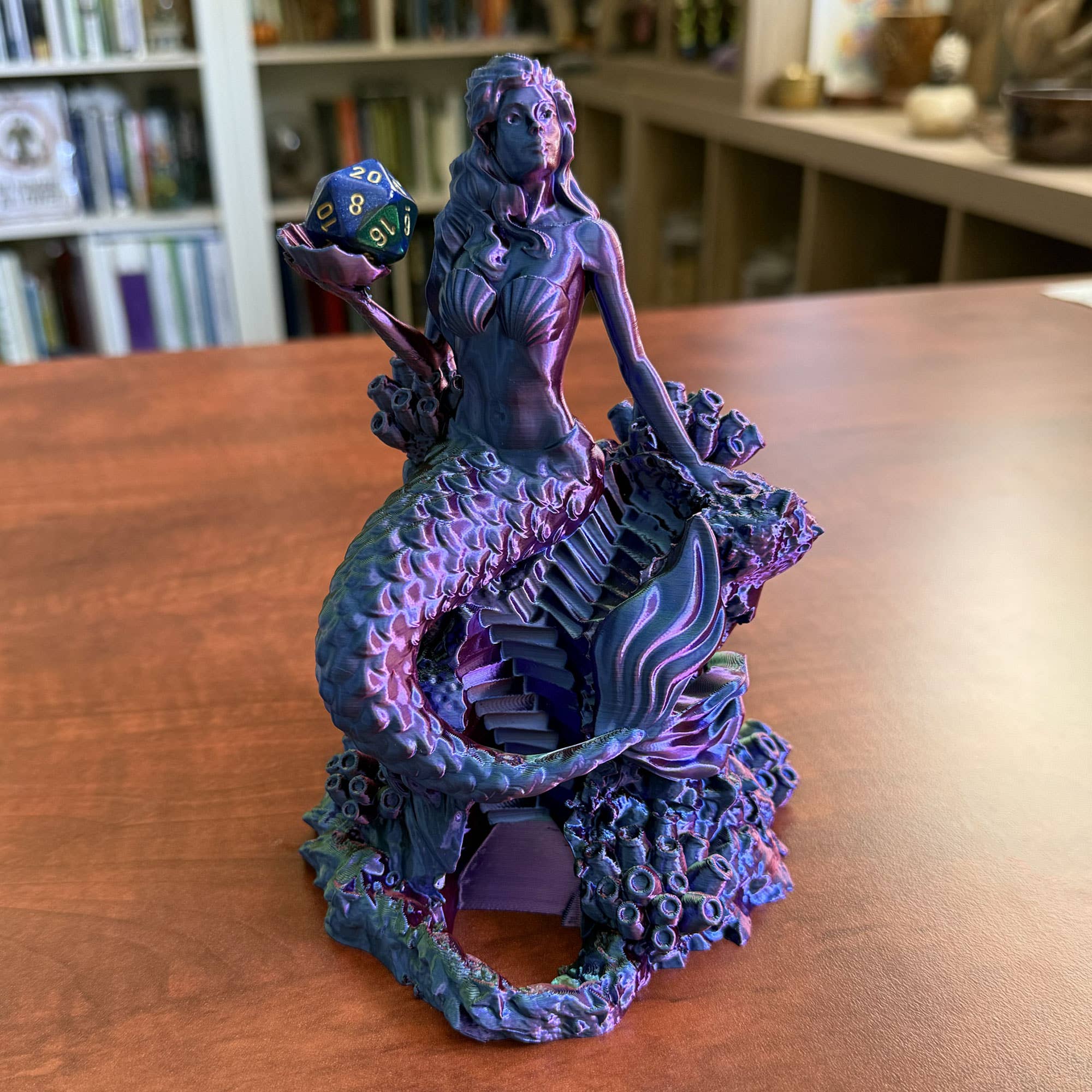 American Carver LLC - Vente Dé - Tour de Dés Sirène | JdR, D&D, Pathfinder, CdC1