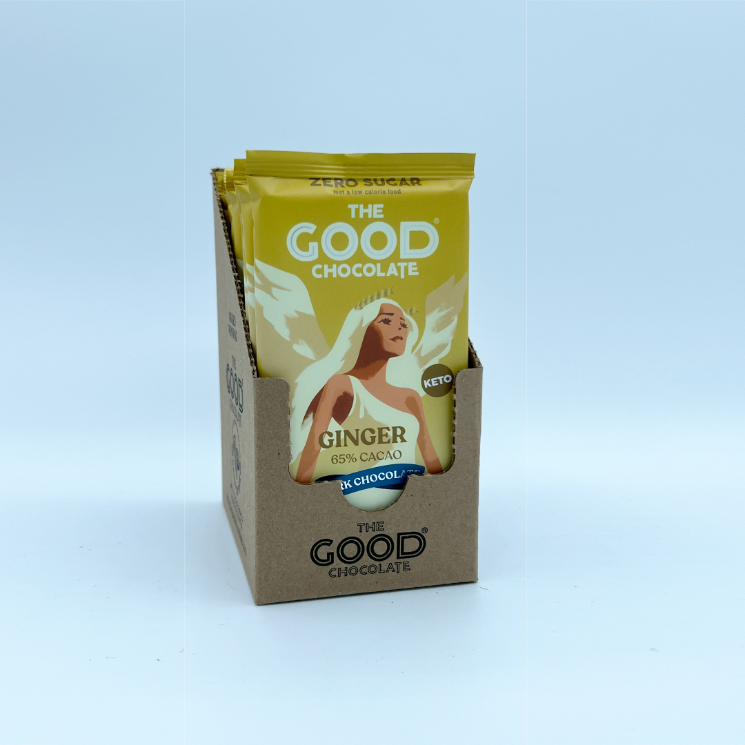 The Good Chocolate – Barra de chocolate por atacado – Barra de chocolate com gengibre/ 2,5 oz3