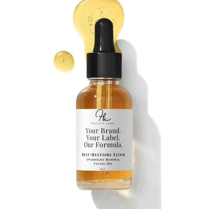 Rest + Restore Elixir : Overnight Renewal Facial Oil for wholesale by FK Private Label Labs