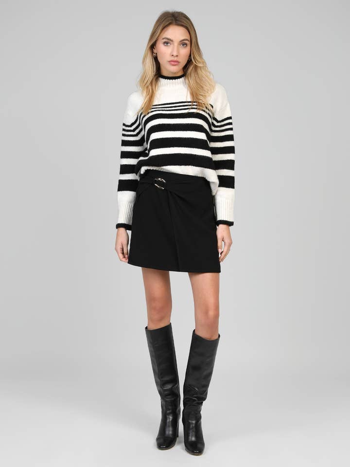 GUSTINE SHORT SKIRT black for wholesale by An'ge