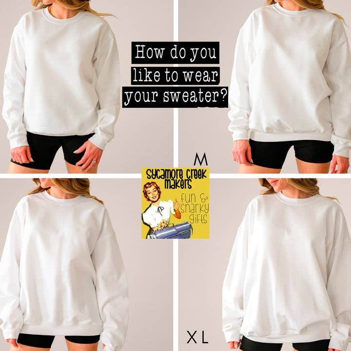 White Halloweentown Sweatshirt, Halloween Graphic Sweater for wholesale on Faire