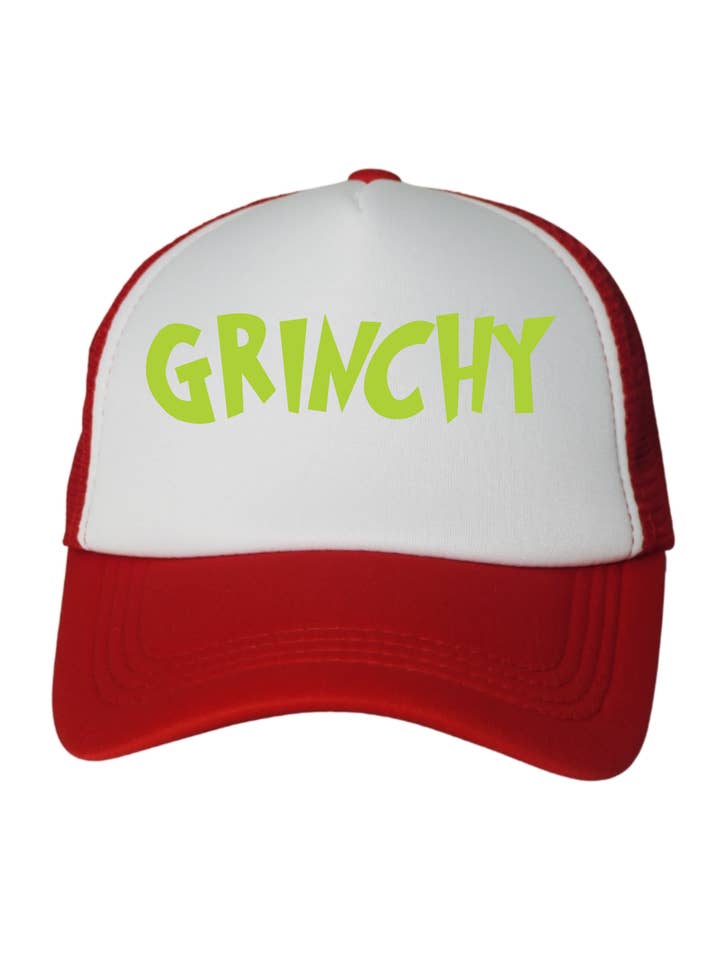 Grinchy Trucker Hat for wholesale by Gambi's Tees