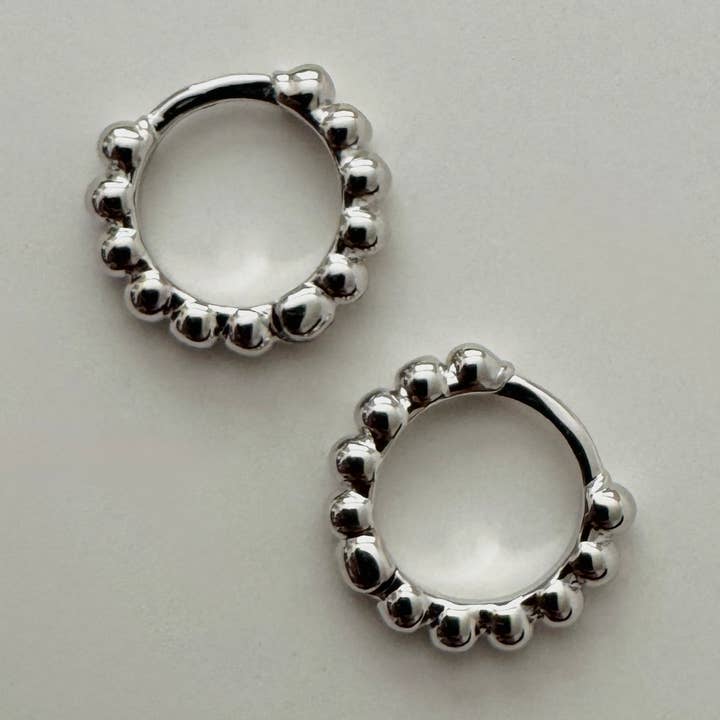 Bubble Huggies- Silver for wholesale by Namaste Jewelry