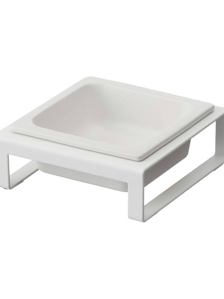 Bol de nourriture pour animaux de compagnie unique - Deux styles - Acier + Céramique pour la vente par Yamazaki Home