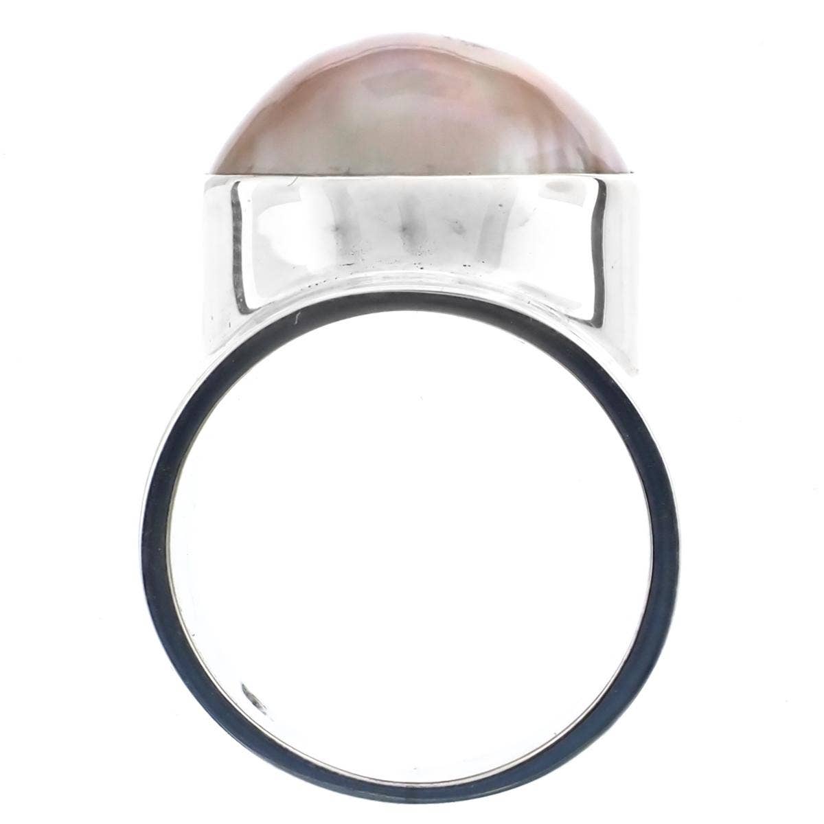 FifiRose – Großhandel Cocktail-/Statement-Ring – 925 Sterling Silber Lavendel Champagner Mabe Perle Sterling Gr. 6 Ring3