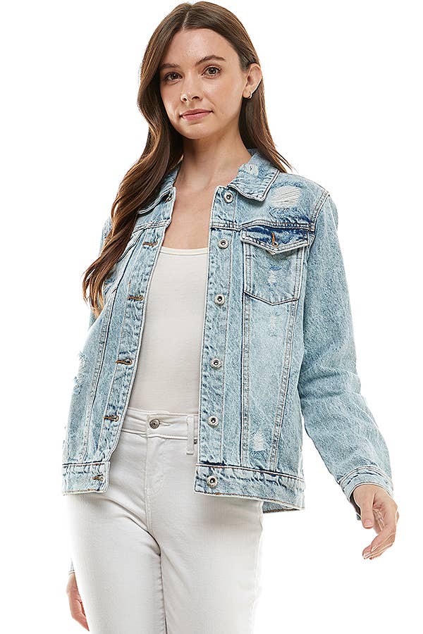 patrol jeans - Wholesale Denim Jacket - Women's - Ladies Denim Jacket with Distressed12