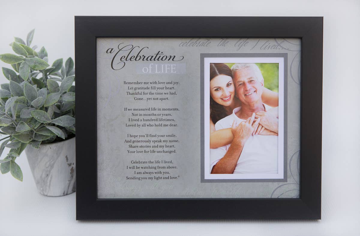 The Grandparent Gift Co. Inc. - Wholesale Picture Frame - Celebration Of Life Memorial Photo Frame 8x10 63003