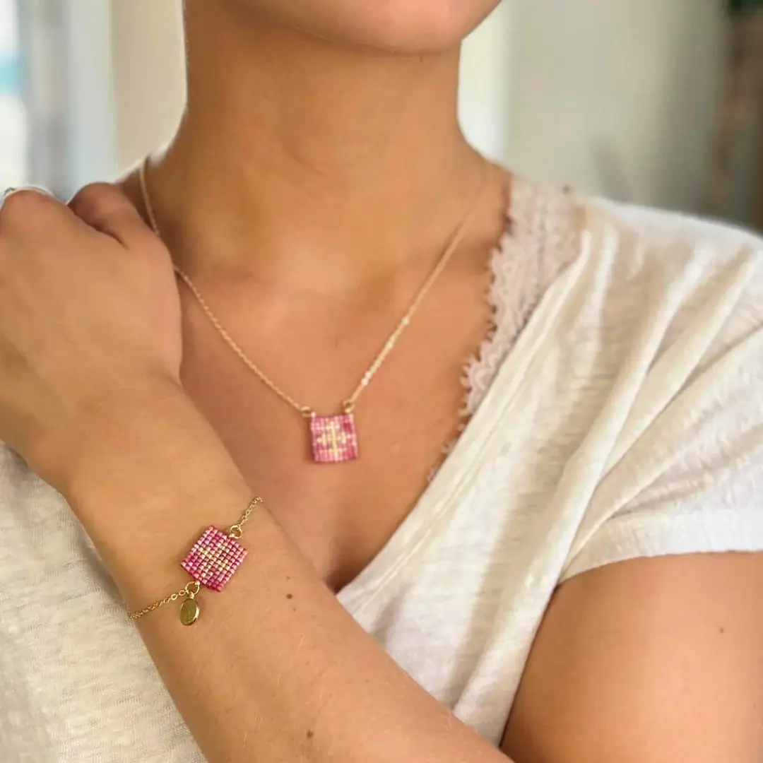 XO-CU - Wholesale Pendant/Charm Necklace - Miyuki Beads Scapular Cross Necklace 7