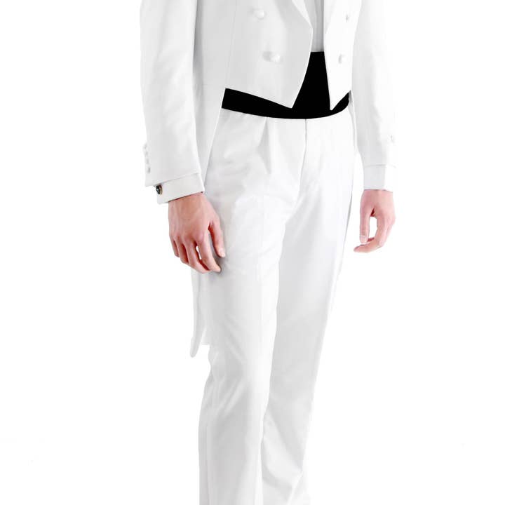 Conjunto de frac blanco con solapa de pico de ajuste regular para hombre de Ferrecci (Copia) para venta al por mayor de Ferrecci