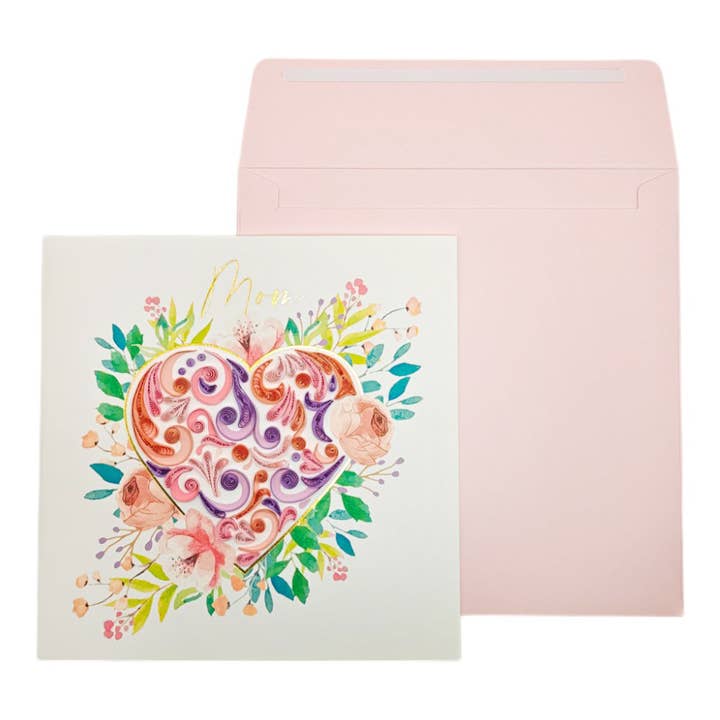 Carte de fête des mères en damas gaufré pour la vente par NIQUEA.D