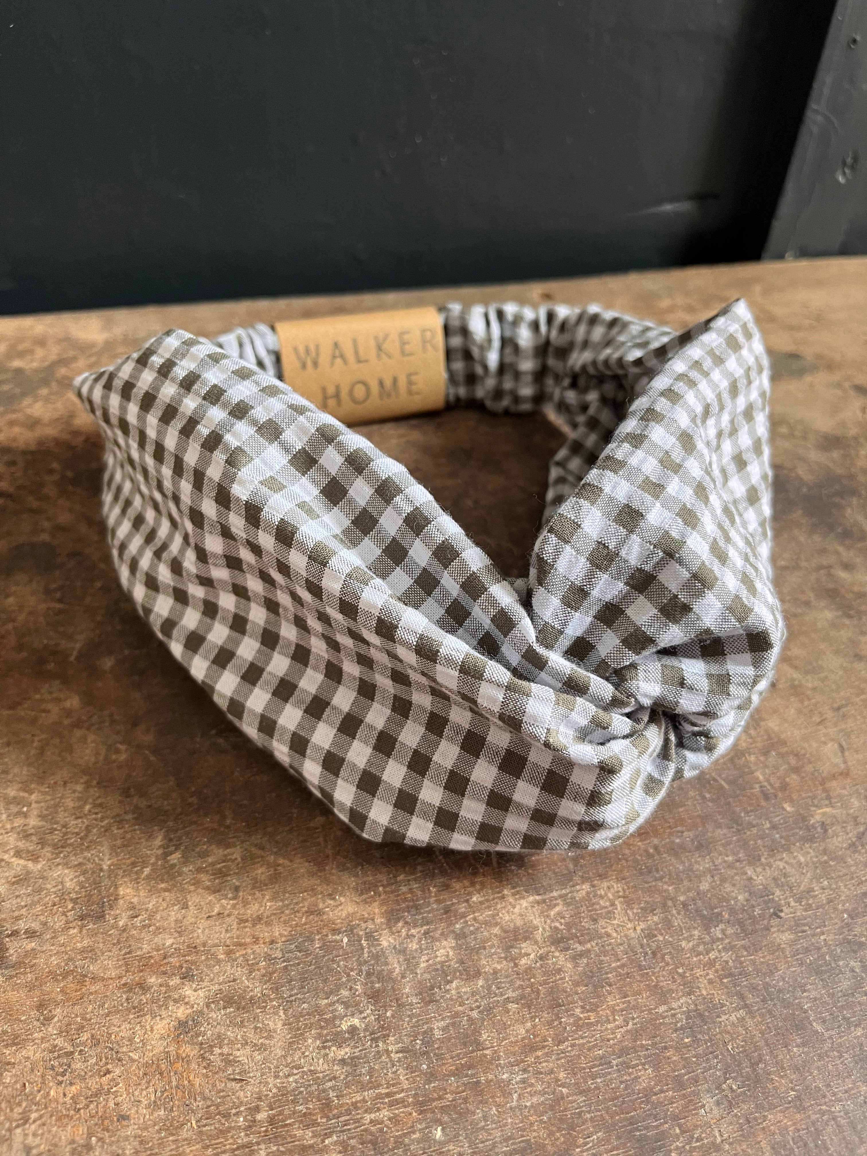 Walker Home - Wholesale Fashion Headband - Women's - Twisted knot headband - Seersucker gingham8
