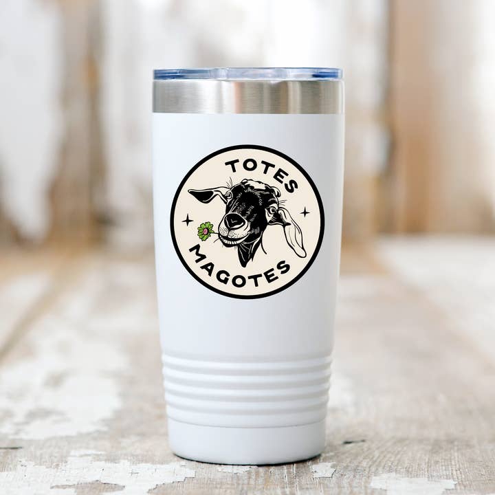 Yarnival - Wholesale Sticker - Totes Magotes Sticker - goat, farm, country, animal, cute
