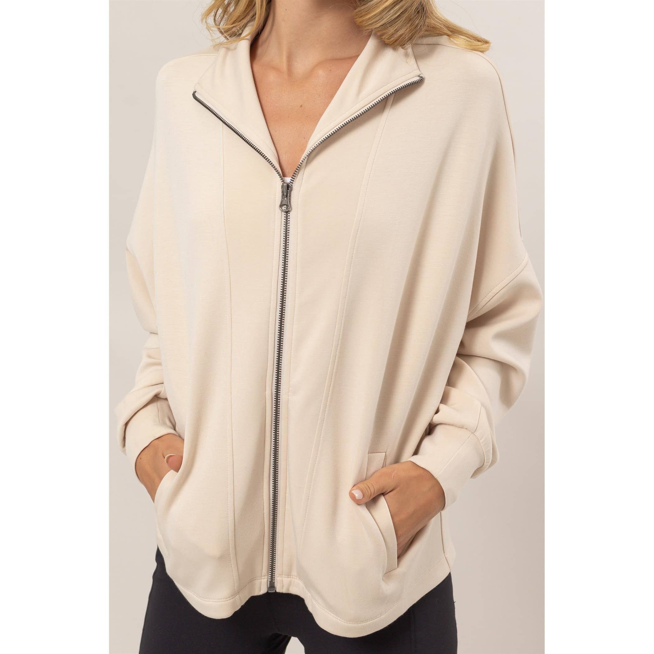 Double Zero - Wholesale Jacket - Women's - High Neck Zip-Up Jacket13