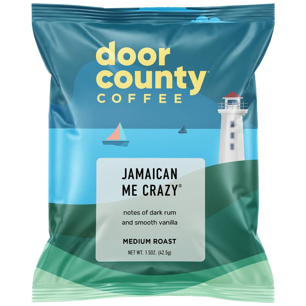 Door County Coffee - Wholesale Ground Coffee - Jamaican Me Crazy Flavored Specialty Coffee, 1.5oz, 6 pack2