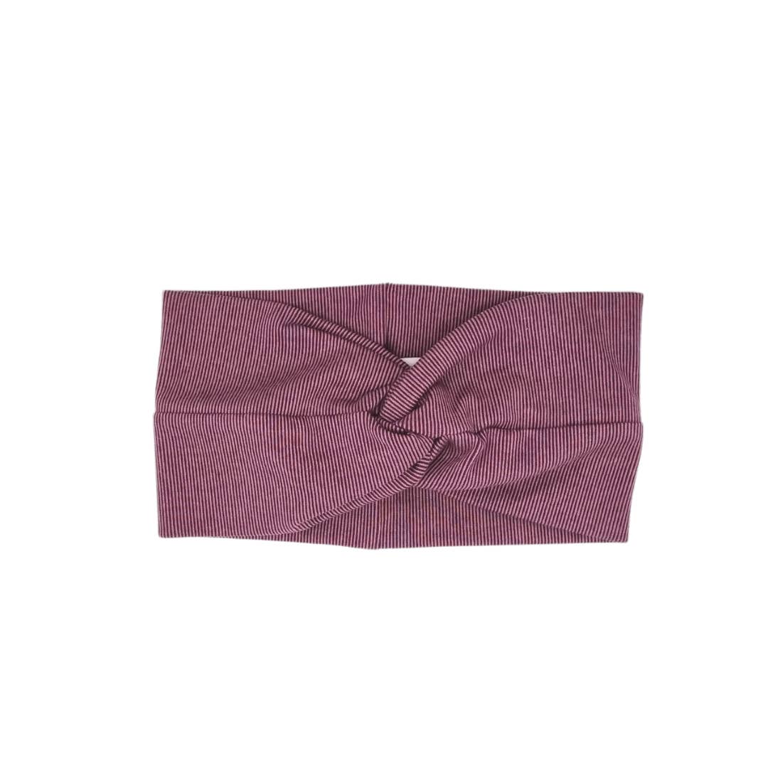 Flavia Soares - Wholesale Fashion Headband - Women's - Headband made of organic cotton – plum stripes