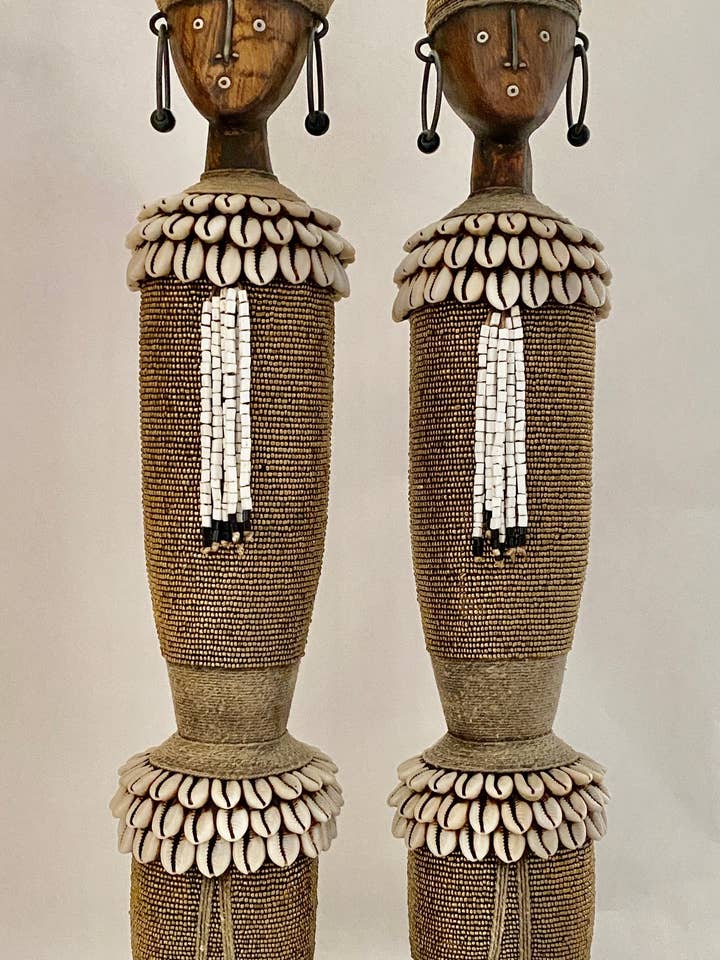 Carved Wooden Doll (19.65 in) DSF50G for wholesale by Terracotta Grey