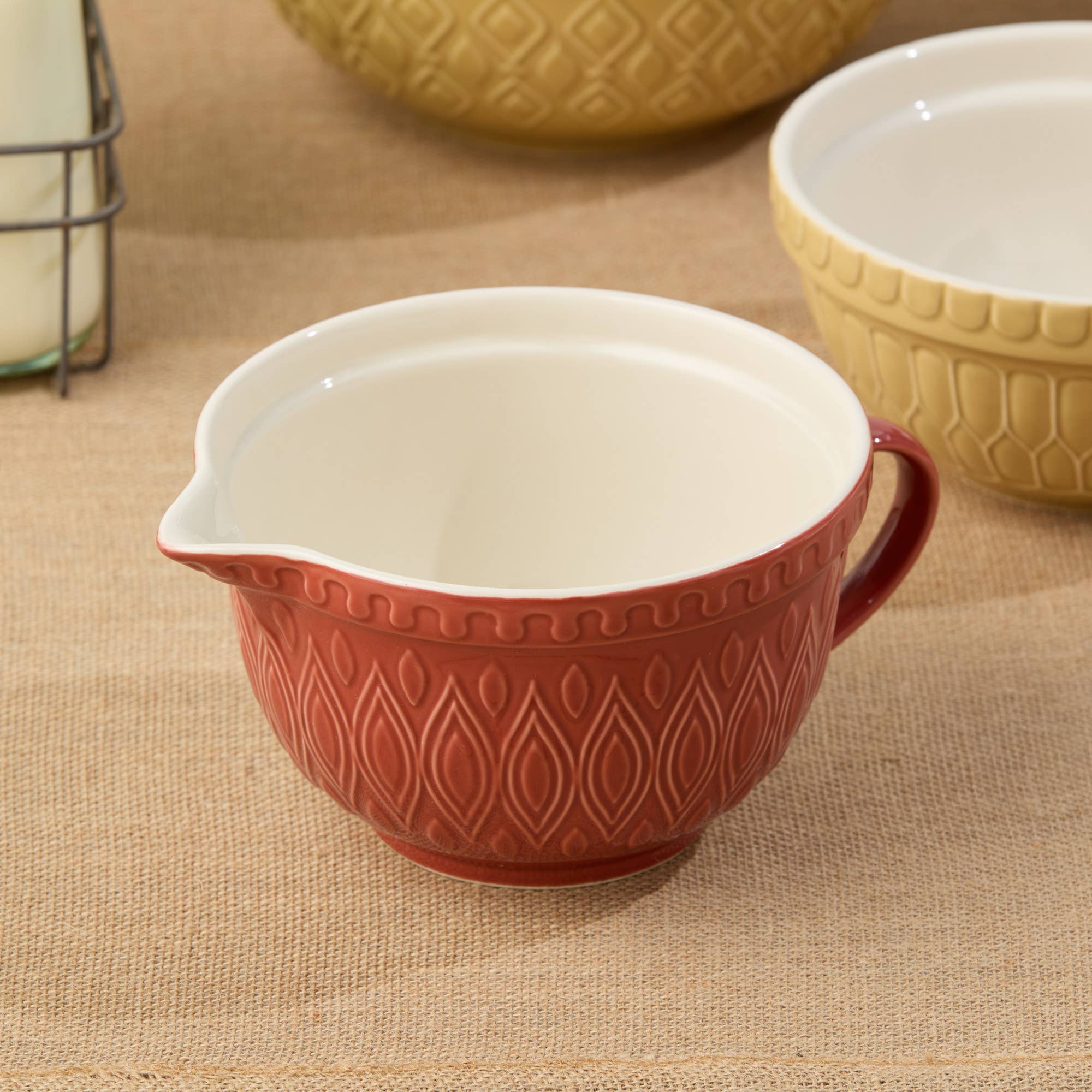 Certified International – Großhandel Rührschüsseln – Vintage Farm Steinzeug-Rührschüssel 10 x 8 x 5 Zoll, 2,5 Quart2