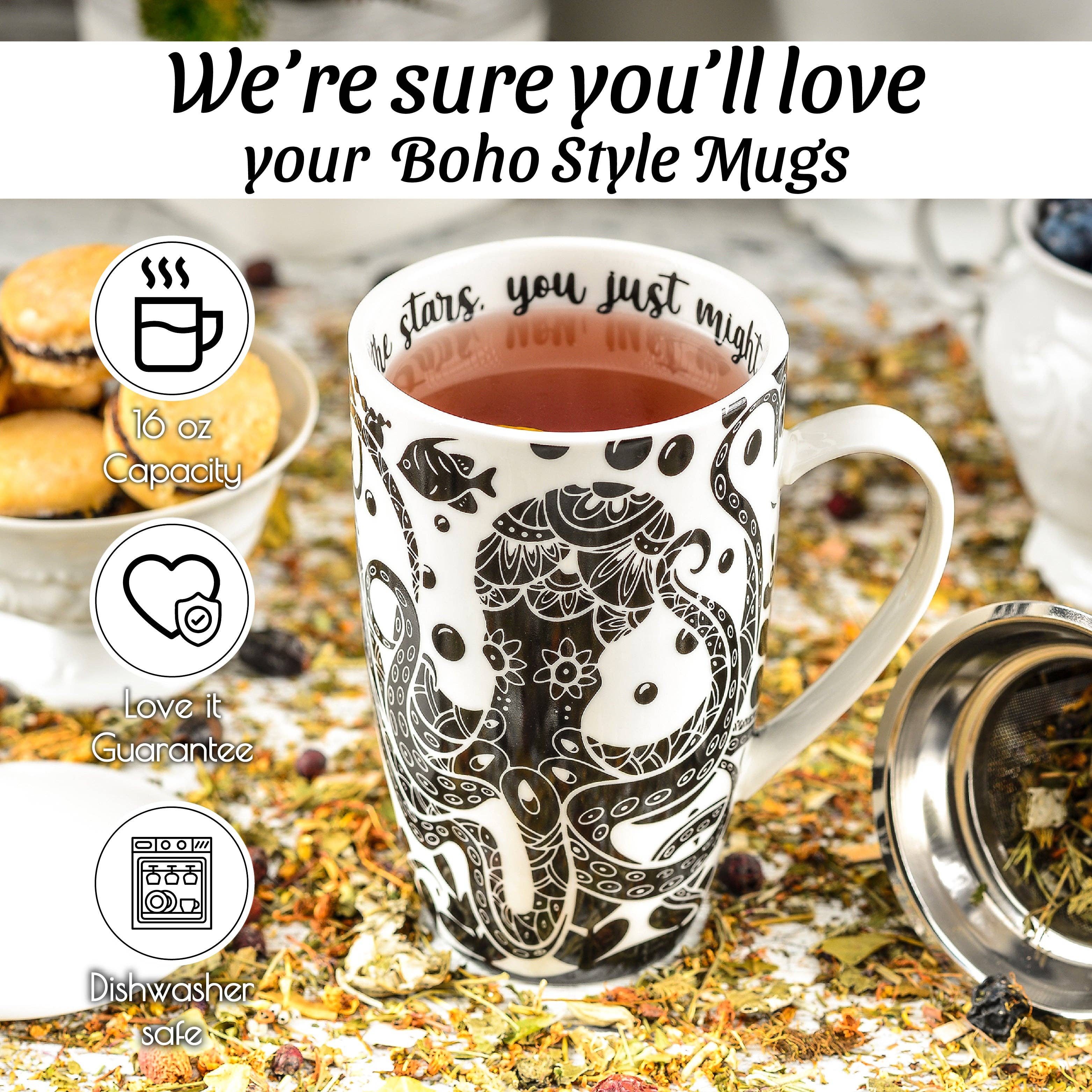 Greenline Goods - Wholesale Coffee Mug - Octopus Coffee and Tea Ceramic Mug 16oz4