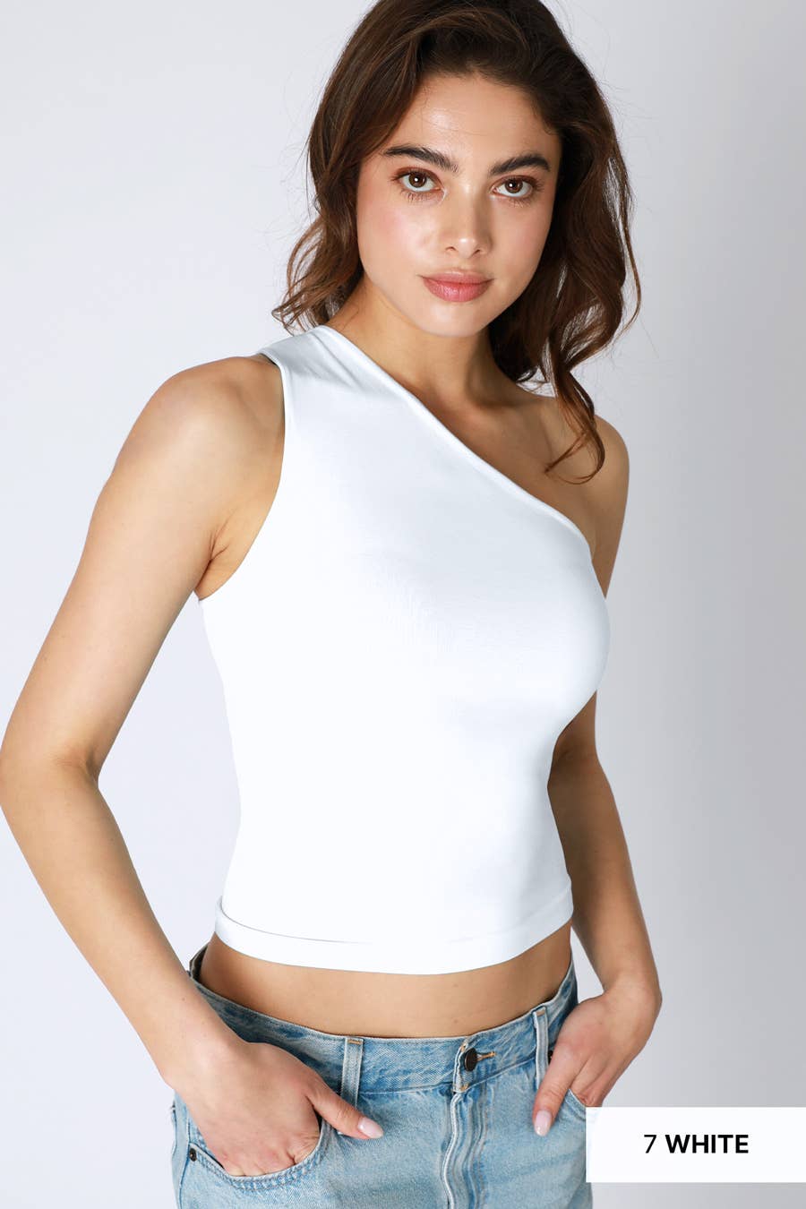 NIKIBIKI - Vente Débardeur – femme - NS8406 - Haut à une épaule Clean Line9