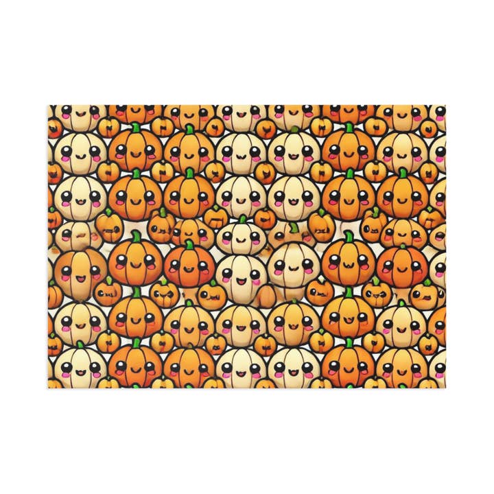 Kawaii Pumpkins Postcard for wholesale by Postcard Circus