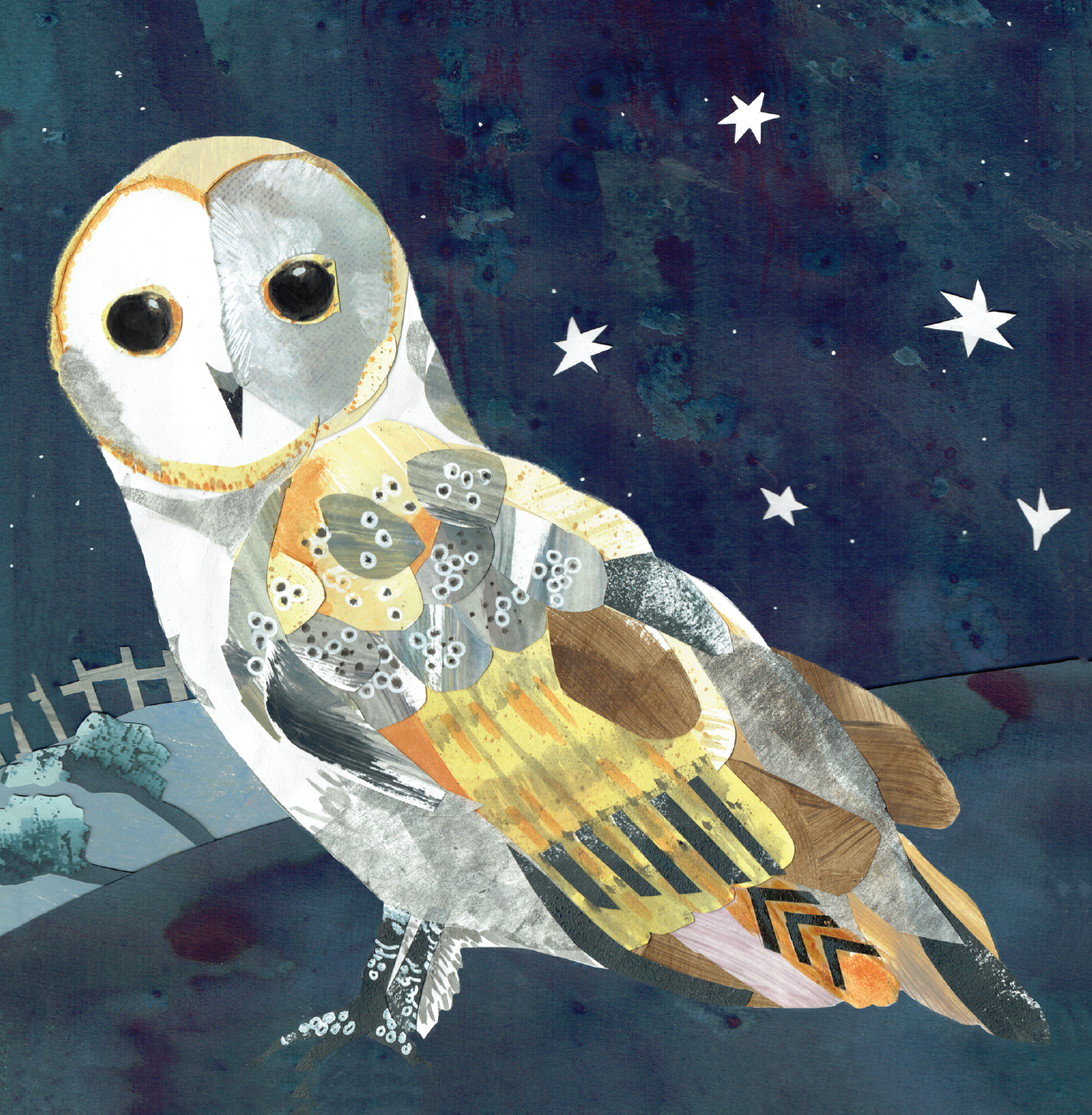 Kate Read Illustration - Wholesale Everyday Greeting Card - Barn Owl Blank Greetings Card1